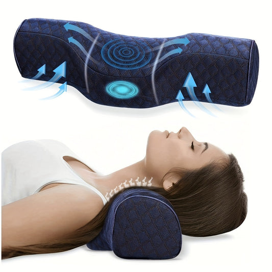 Cervical Memory Foam Neck Pillow - Relieve Neck Pain & Sleep Better